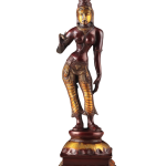Rare Standing Parvati Brass Statue - Antique Bronze Temple Decor | Jaipurio